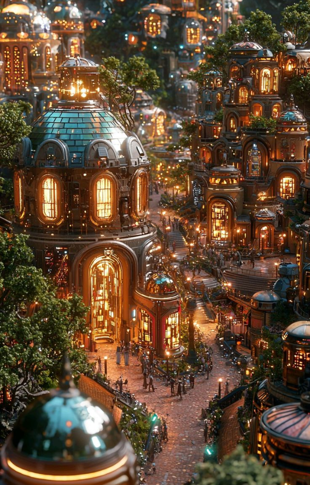 Fantasy-Like Real Cities