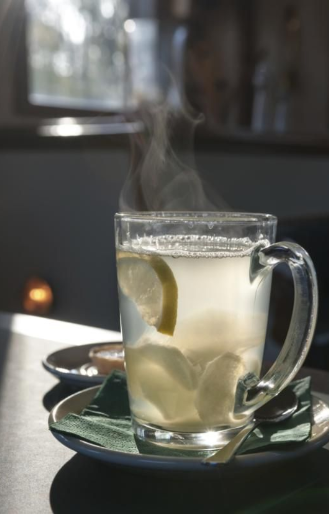 Drinking warm water after waking up hydrates your cells, jumpstarts digestion, and gently wakes up your body and metabolism.
