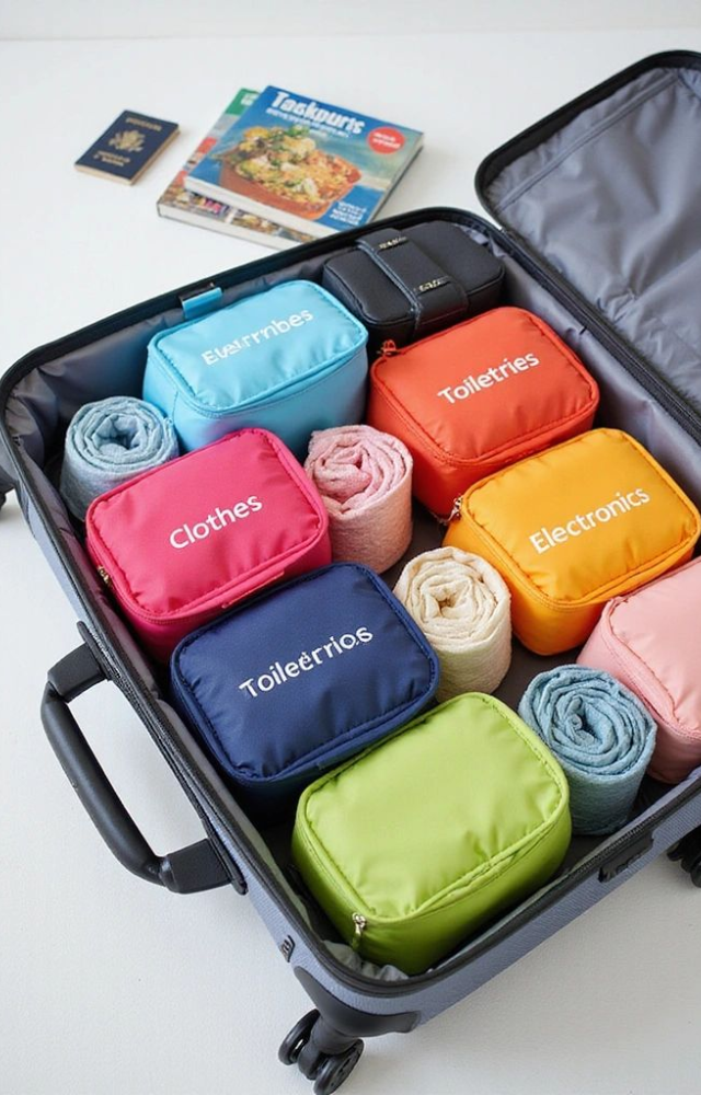 Packing cubes help compress clothes, keep categories separate, and make repacking easy—especially during airport checks or hotel switches.
