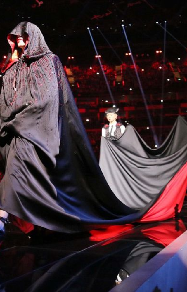 While performing at the BRIT Awards, Madonna’s cape snagged and yanked her offstage. The red carpet entrance turned into a viral wipeout.

