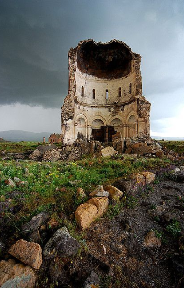 Once home to 100,000 people and the Bagratid Armenian Kingdom, Ani was abandoned after earthquakes and invasions in the Middle Ages.

