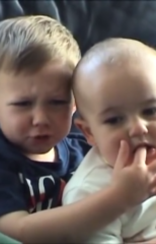 This adorable sibling moment became one of YouTube`s most iconic early viral hits.

