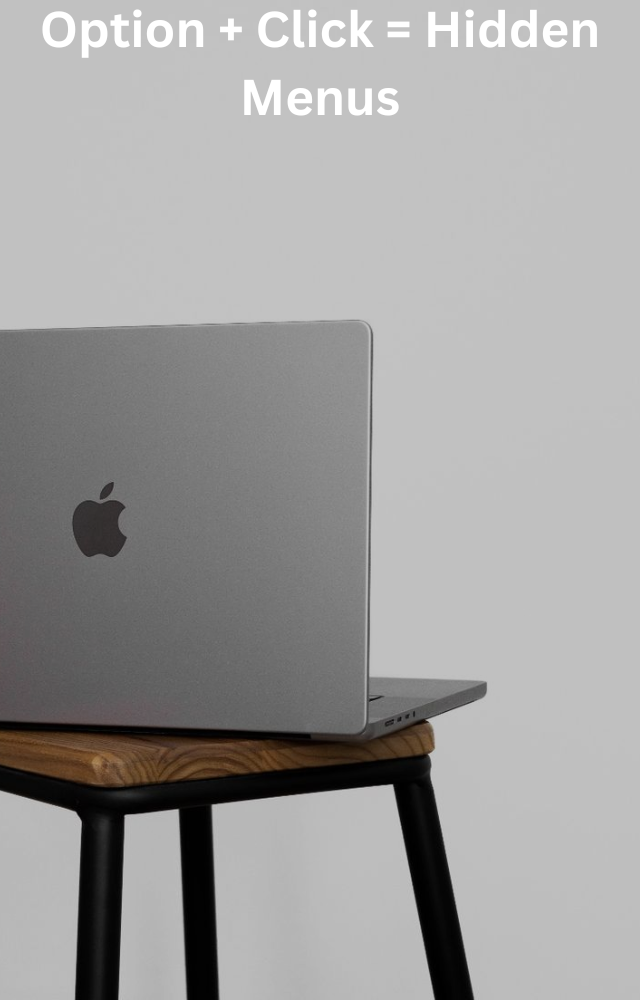 Hold Option while clicking the Wi-Fi or volume icons in the menu bar to reveal hidden details and deeper system settings.
