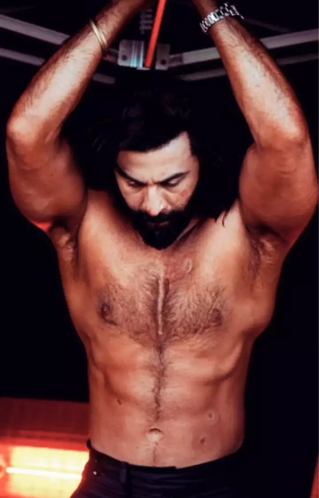 Kapoor gained weight, bulked up, and grew a beard to match the character`s rugged, intense look.