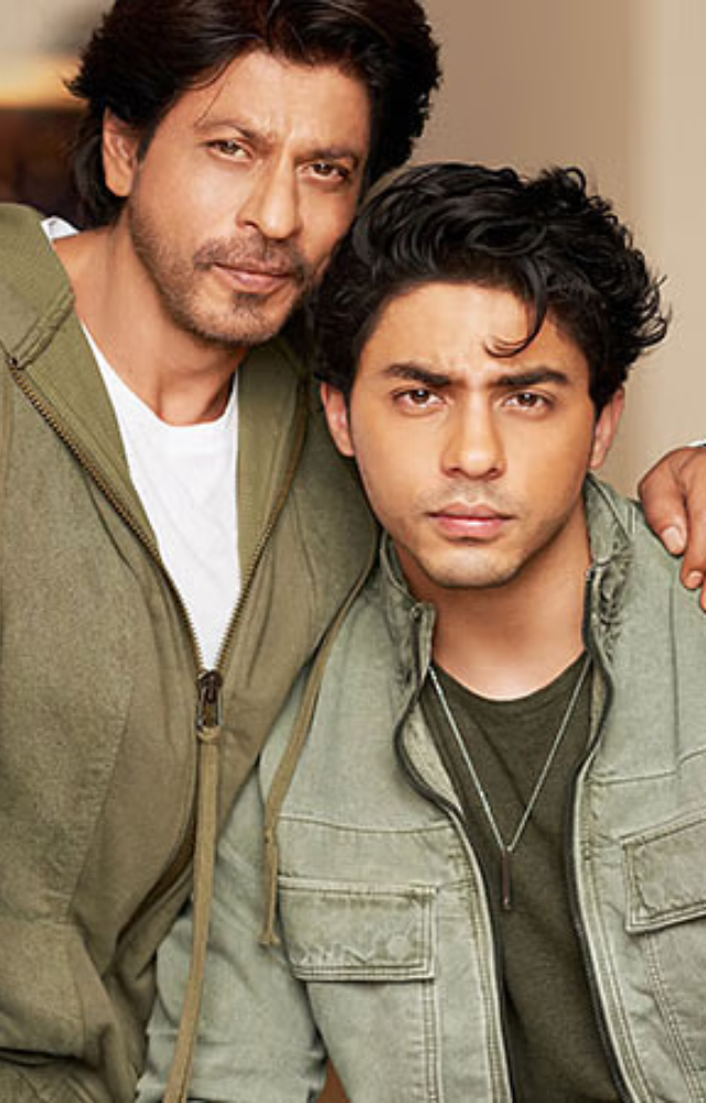 This father-son duo is often compared due to their striking resemblance. Aryan has inherited his father`s charming looks and strong features.