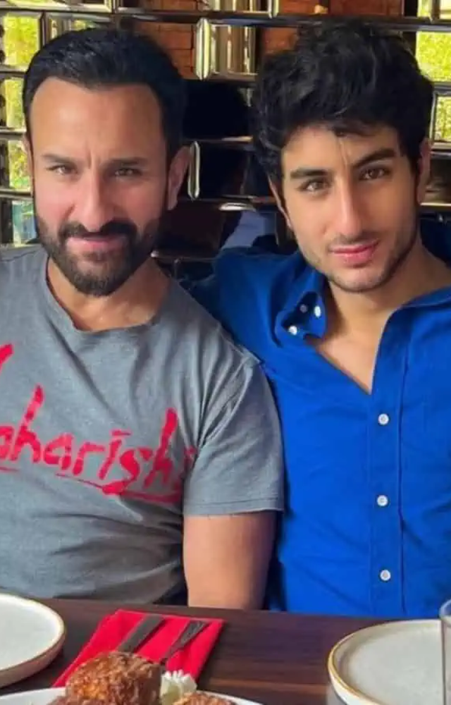 Saif Ali Khan`s son, Ibrahim, is growing into a handsome young man who bears a strong resemblance to his father. They share the same charming smile.