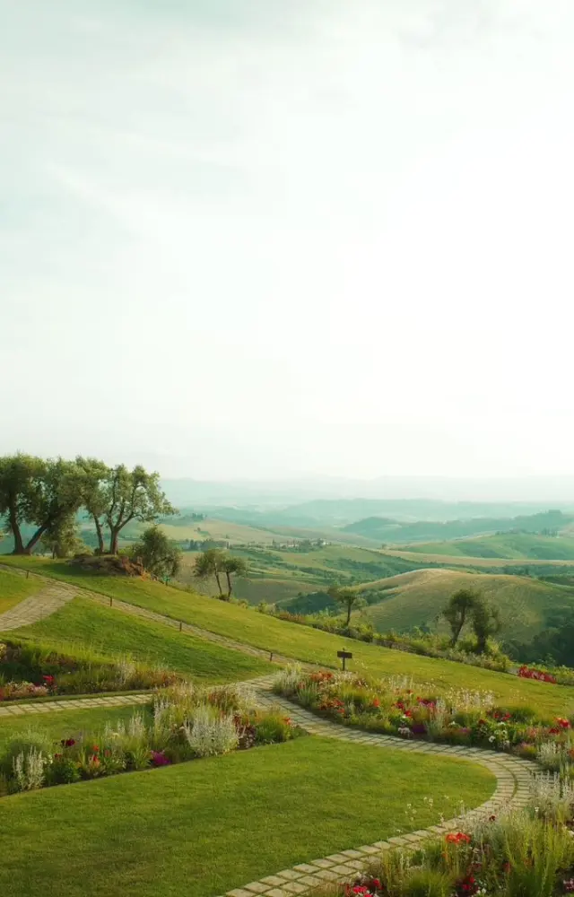 The two shared pictures of the lush green view that they soaked in while on a romantic vacation after an eventful month.