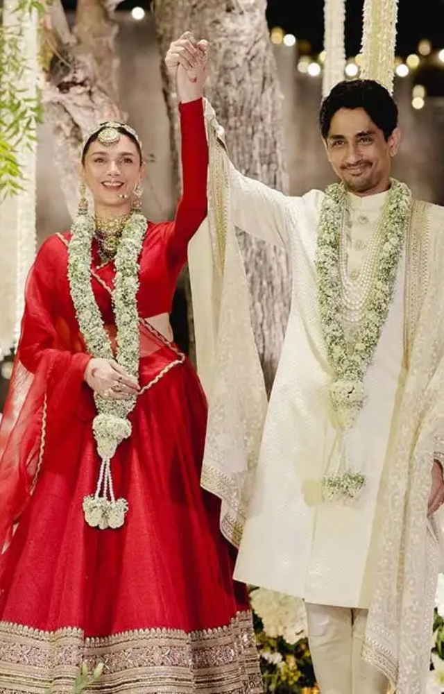 The couple chose the picturesque Alila Fort Bishangarh in Rajasthan for their second wedding.