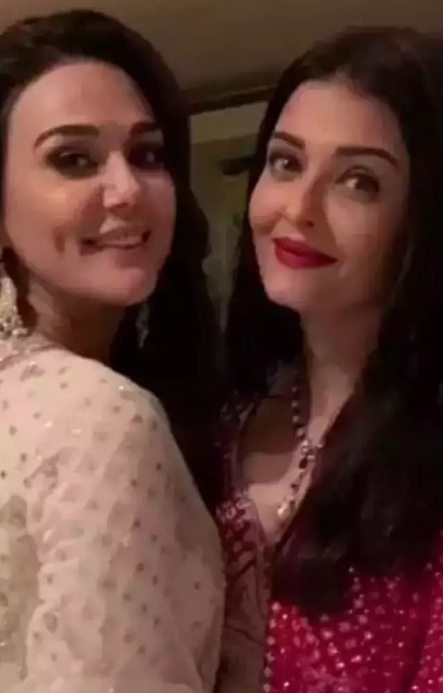 The two gorgeous divas of Bollywood have been best friends for over a decade. Preity Zinta often flies to Mumbai and shares glimpses of her time with Aish.