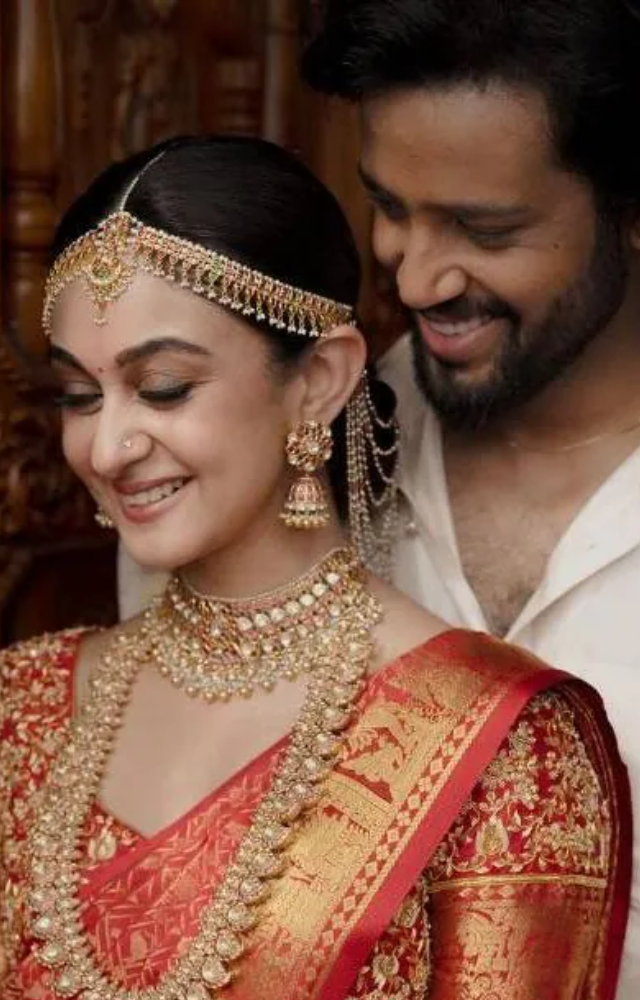 The couple marked their union in a cozy setting, encircled by dear family and friends. The wedding was a stunning event, epitomizing their deep love