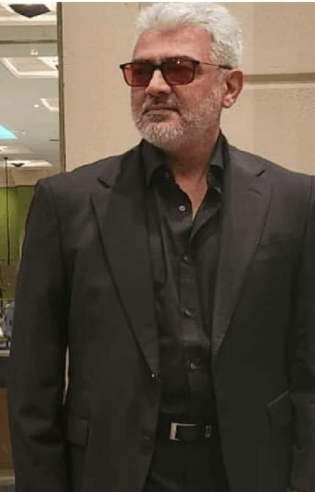 South super star Ajith Kumar rocks a sharp look at formal dinner with Vidaa Muyarchi team. He looks so stylish and attractive