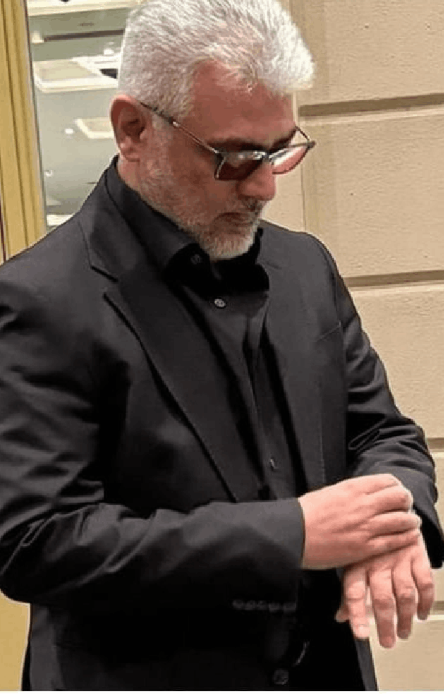 Ajith Kumar`s Classy All-Black Attire