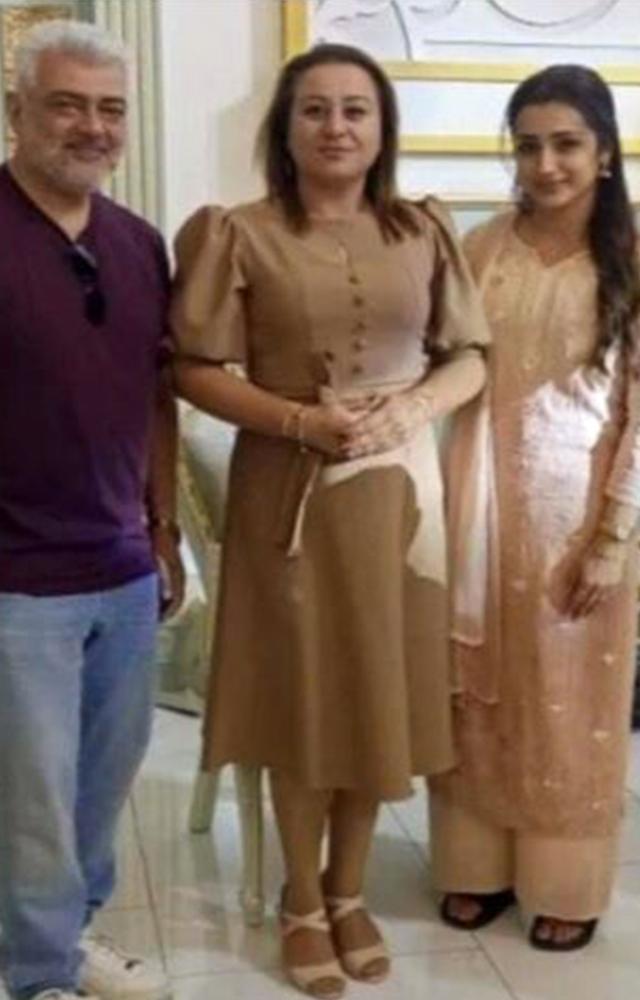 A glimpse of Ajith and Trisha during the Azerbaijan schedule of Vidaamuyarchi has emerged online. Here is the glimpse of Ajith & Trisha simple attire.