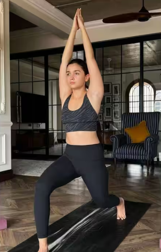 Alia Bhatt exercises six days a week, adjusting only when traveling or unwell. She is dedicated and disciplined about her workout schedule.