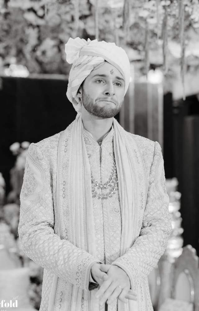 Shane Gregoire was rather emotional as he saw his lady love walking down the aisle as a beautiful bride. This picture will warm your hearts.