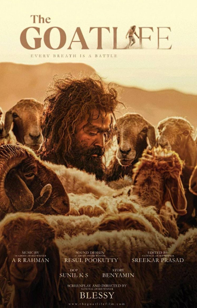 Amala Paul is doing an amazing character in the movie Aadujeevitham, notable work of Benyamin where it is now coming as a movie which is directed by Blessy.  
