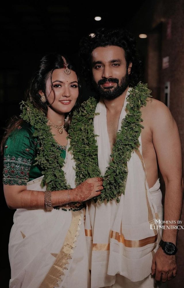 Dada actress Aparna Das and Manjummel Boys actor Deepak Parambol got married today in Kerala.