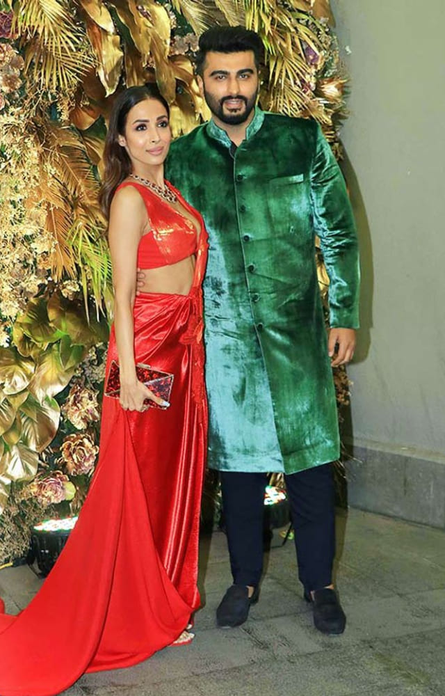 This was from Armaan Jain`s wedding reception where the couple slayed in their ethnic look.