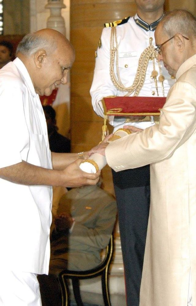 Ramoji Rao, adorned with prestigious awards like Padma Vibhushan, National Film Award, Filmfare Awards South, and Nandi Awards 