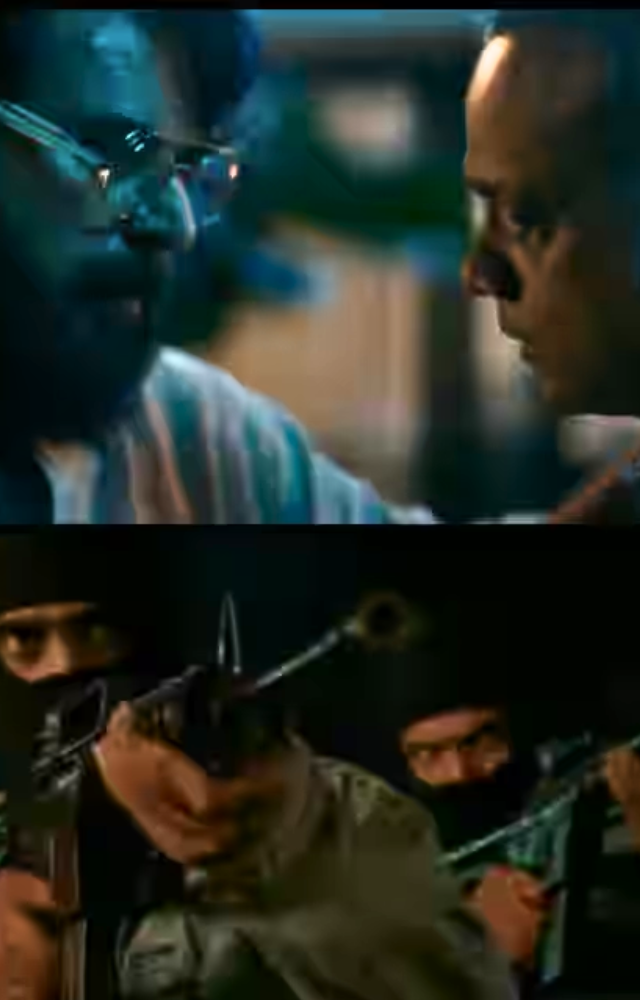 As ACP Benjamin Joshua, Gautham portrays a fierce and disciplined cop, complementing Mammootty`s enigmatic persona.