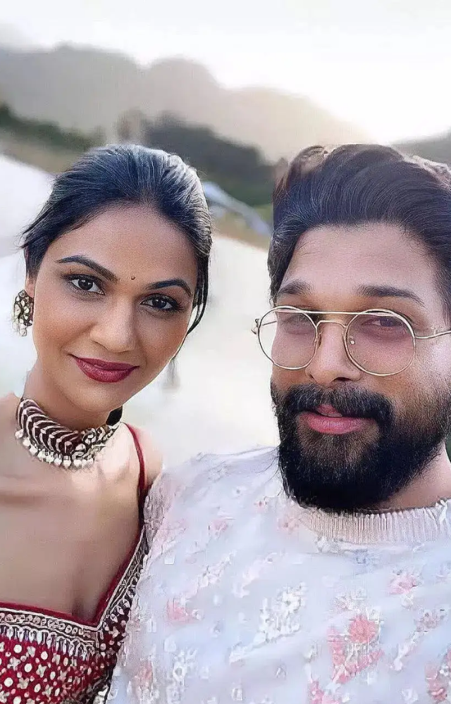 Wife of Allu Arjun, known for her elegance and grace.