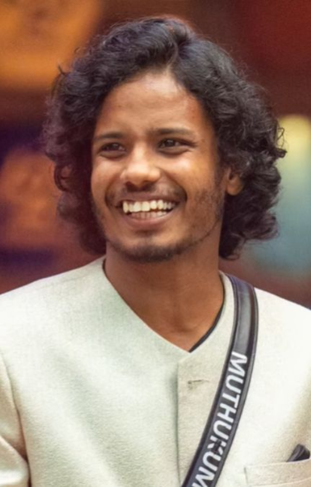 A social media influencer and TV anchor, Muthukumaran was recognised for his strategic gameplay and authentic personality.