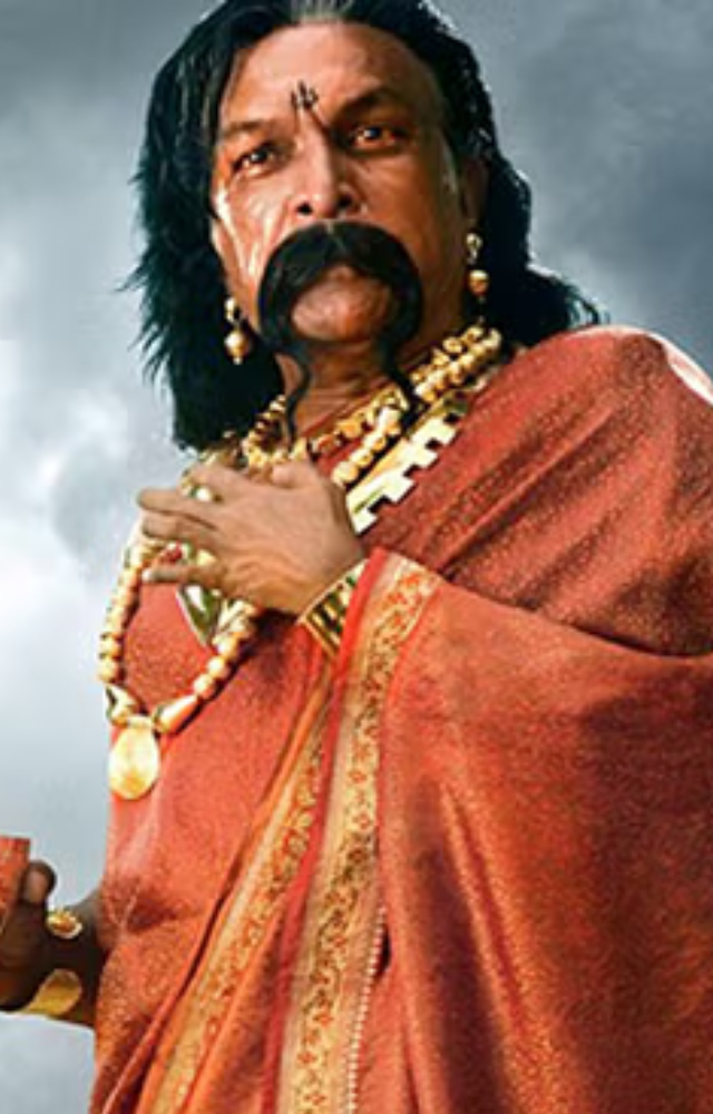 Nassar masterfully portrayed Bijjaladeva`s jealousy and resentment towards his younger brother, Sivagami`s husband, which fueled much of the conflict.
