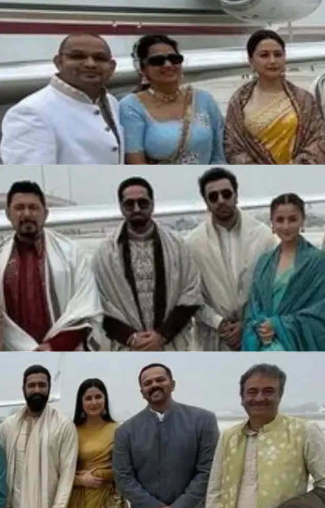 Bollywood stars on their way to Ayodhya