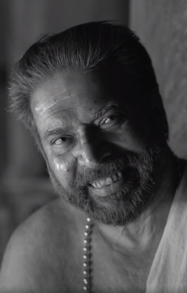 First look teaser of Bramayugam was released on Mammotty`s 72nd birthday and featuring a sinister monochrome image was viral on social media