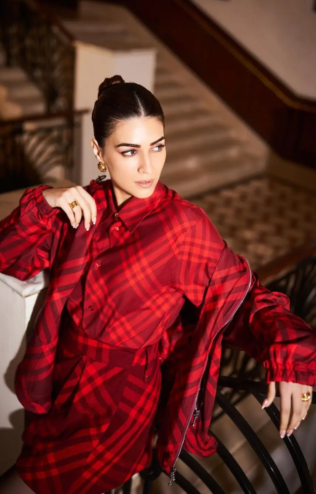 For those experiencing colder temperatures up north, Kriti Sanon provides a stunning alternative for a Valentine`s date outfit.