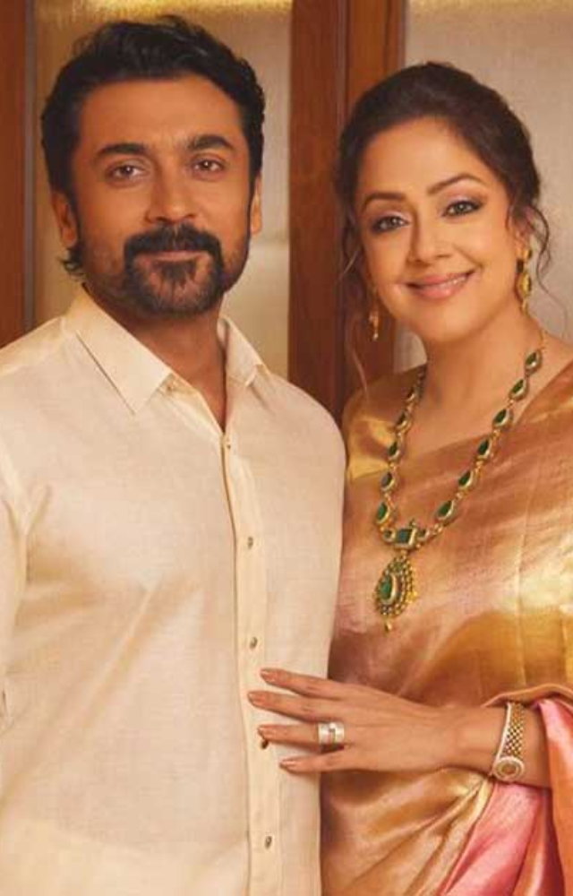 While filming 'Poovellam Kettuppar,' their romance blossomed, and they have been happily married since 2006.