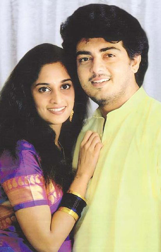 Ajith Kumar and Shalini fell in love while filming 'Amarkalam' in 1999 and have been happily married since 2000, with two children.