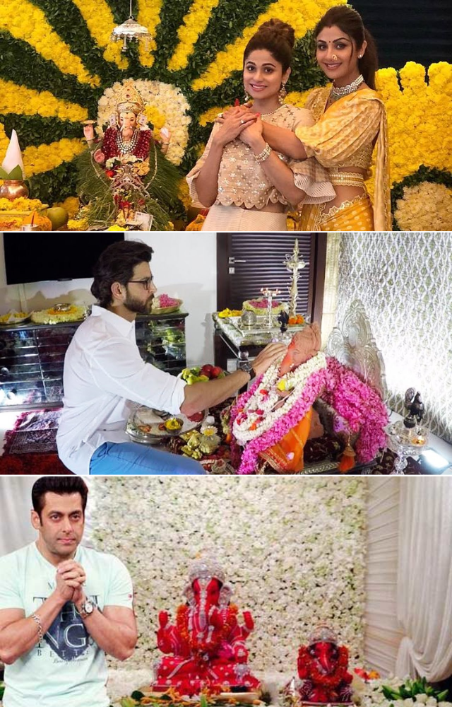 Celebs Who Welcome Bappa Home Every Year
