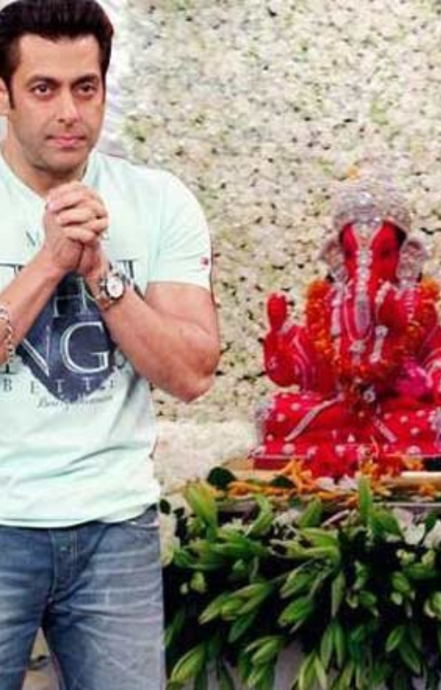 Salman Khan has been celebrating Ganesh Chaturthi for many years and is often seen participating in the festivities with great enthusiasm.