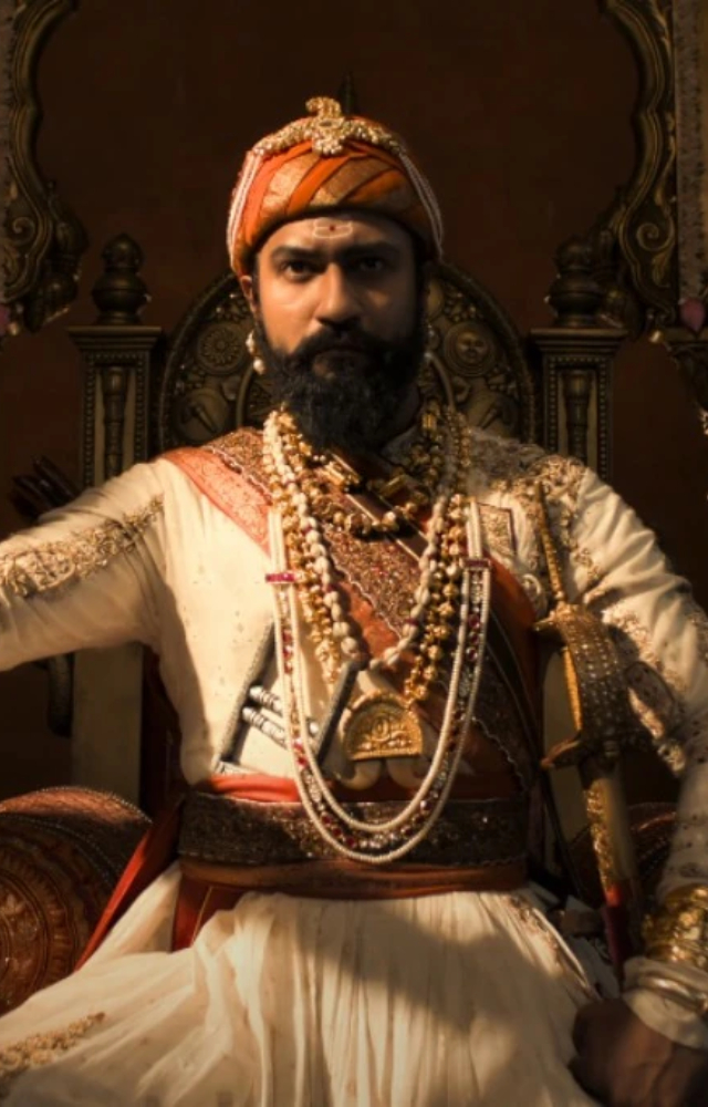 Vicky Kaushal essays the role of Chhatrapati Sambhaji Maharaj. The film also stars Akshaye Khanna as Aurangzeb and Rashmika Mandanna as Yesubai.