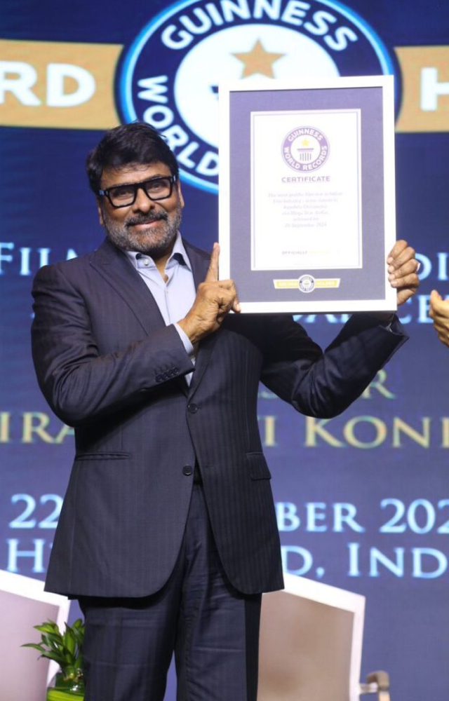 Chiranjeevi Sets Guinness Record