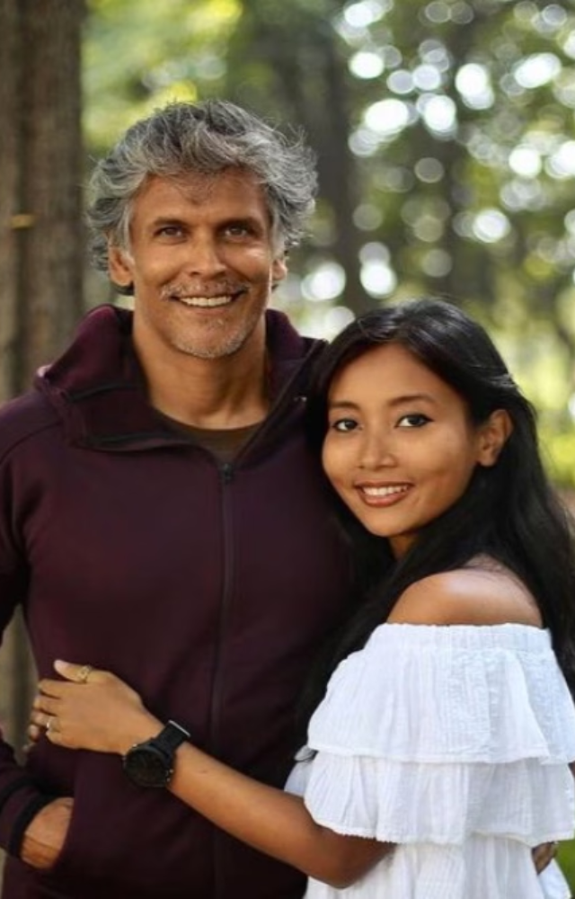 Model and fitness enthusiast Milind Soman married Ankita, who is 26 years younger than him. They prove that age is just a number when it comes to love.