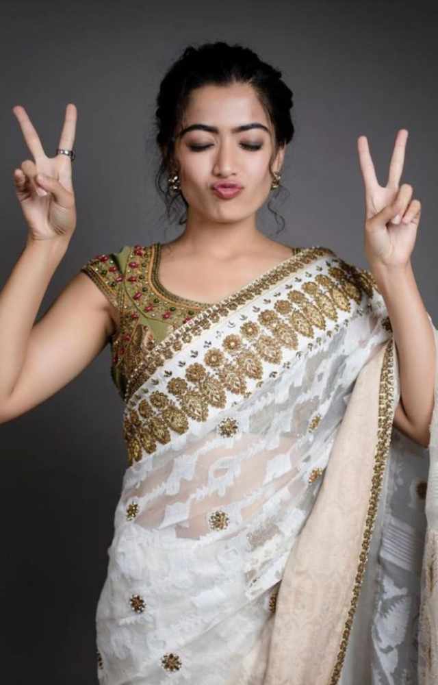 Rashmika`s adorable expressions and charming smile earned her the title of 'National Crush of India,' making her a favorite among fans across the country.
