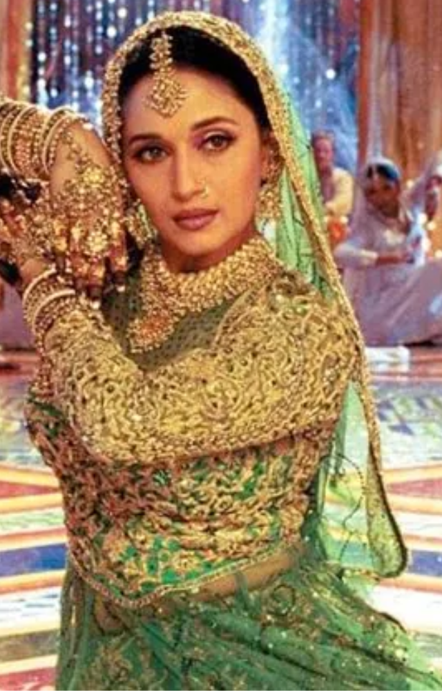 Often referred to as the 'Dancing Queen' of Bollywood, Madhuri is celebrated for her graceful and expressive dance moves.