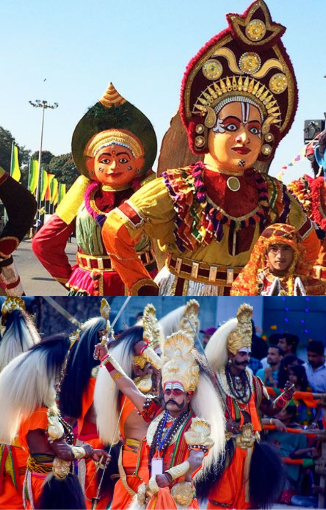Mysore Dasara honors Goddess Chamundeshwari`s victory over the buffalo demon Mahishasura, representing the enduring triumph of good over evil.