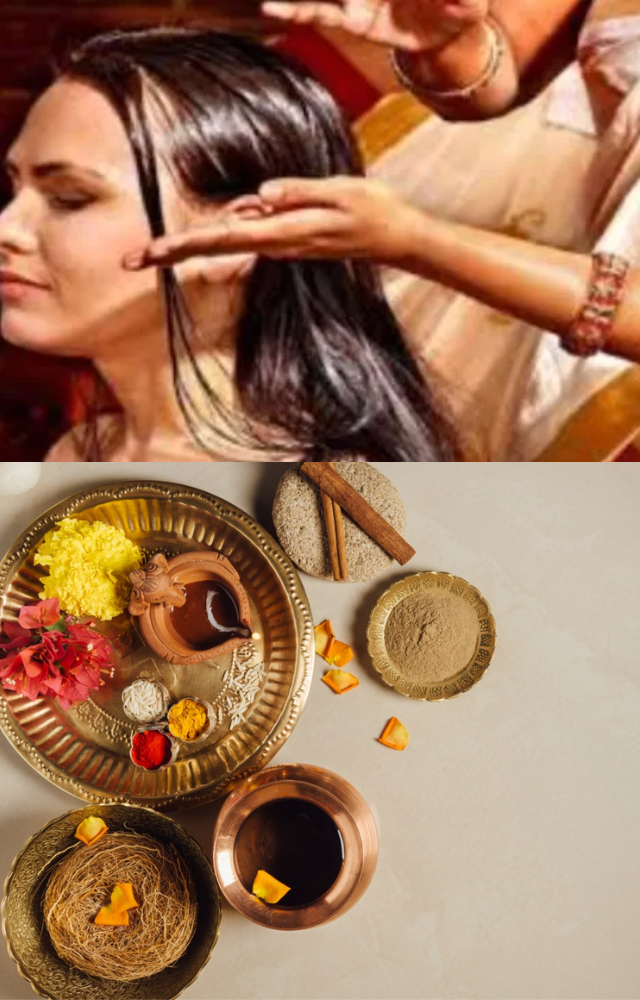  The day before Diwali, families clean and smear the oven with lime, apply kumkum dots, and fill it with water for the next day`s oil bath