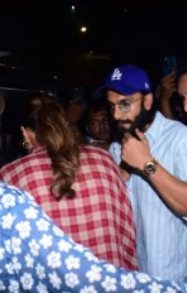 Deepika and Ranveer were accompanied by Ranveer`s father, Jagjit Singh Bhavani, and Deepika`s mother, Ujala Padukone.