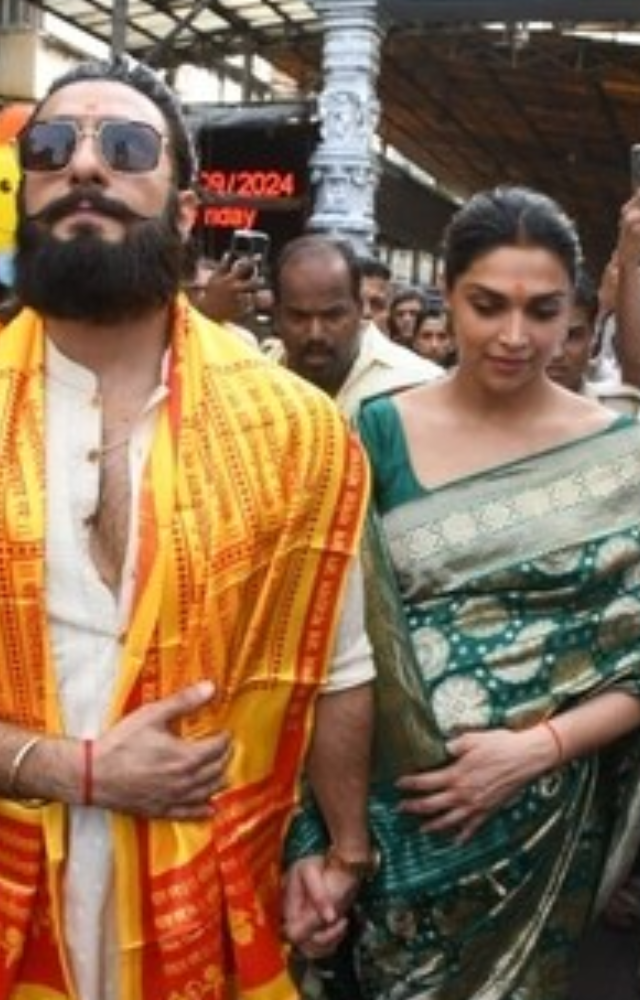 The couple visited the temple a day before Ganesh Chaturthi to seek blessings, adding a special touch to their festive celebrations.