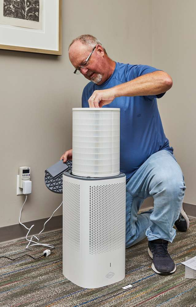 Keep indoor air clean with air purifiers.