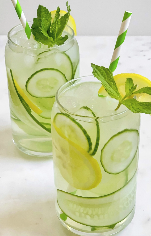 Hydrating and refreshing, cucumber contains antioxidants and can help reduce water retention.