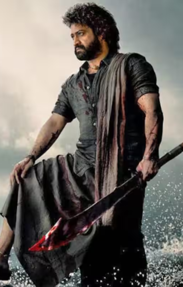The film stars N. T. Rama Rao Jr. in the lead, with Saif Ali Khan and Janhvi Kapoor making her Telugu debut.