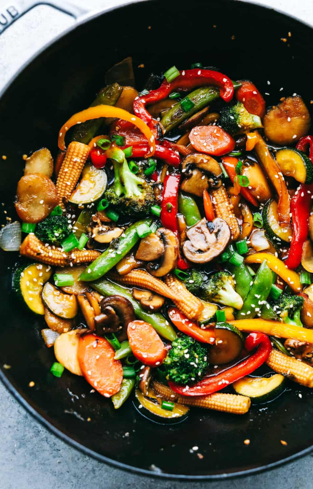 Stir-fry is a cooking technique originating from Chinese cuisine that involves quickly cooking bite-sized pieces of food in a hot pan or wok.