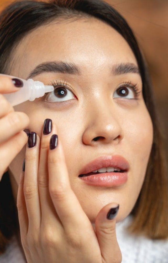 Over-the-counter lubricating eye drops can provide temporary relief from dryness and irritation. Opt for preservative-free options if you use them frequently.