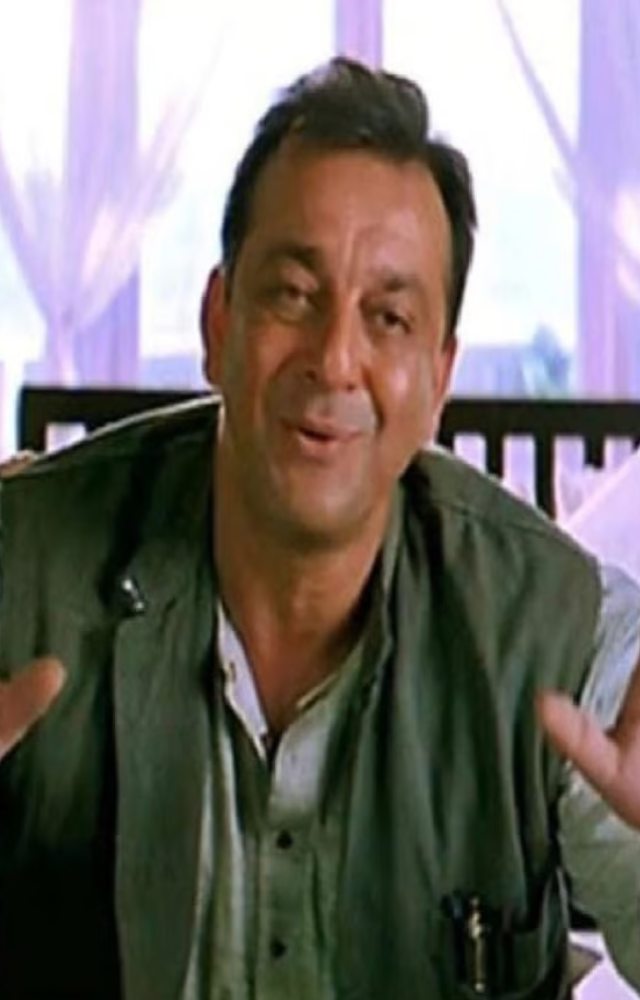 Munna Bhai spreads Gandhi`s message while fighting a corrupt property dealer.