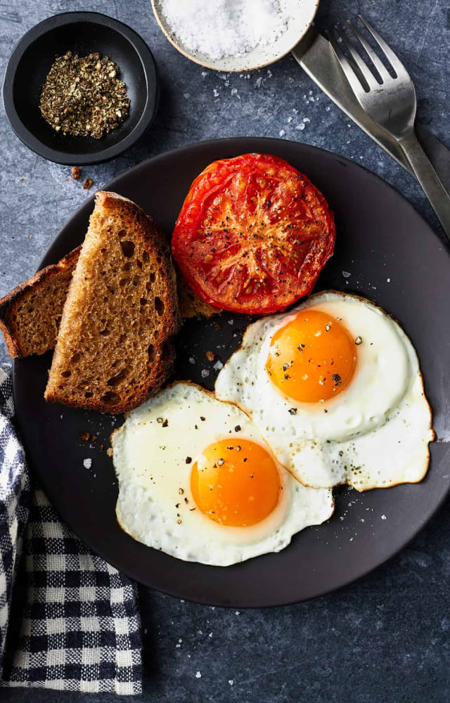 Eggs are high in protein and support satiety by providing vital nutrients like choline. Include boiled or scrambled egg or a nicely cooked omelets with veggies.